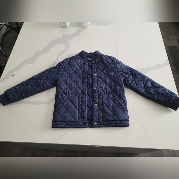 POLO RALPH LAUTEN BOYS NAVY QUILTED JACKET SZ 10-12 Y - Picture 2 of 5